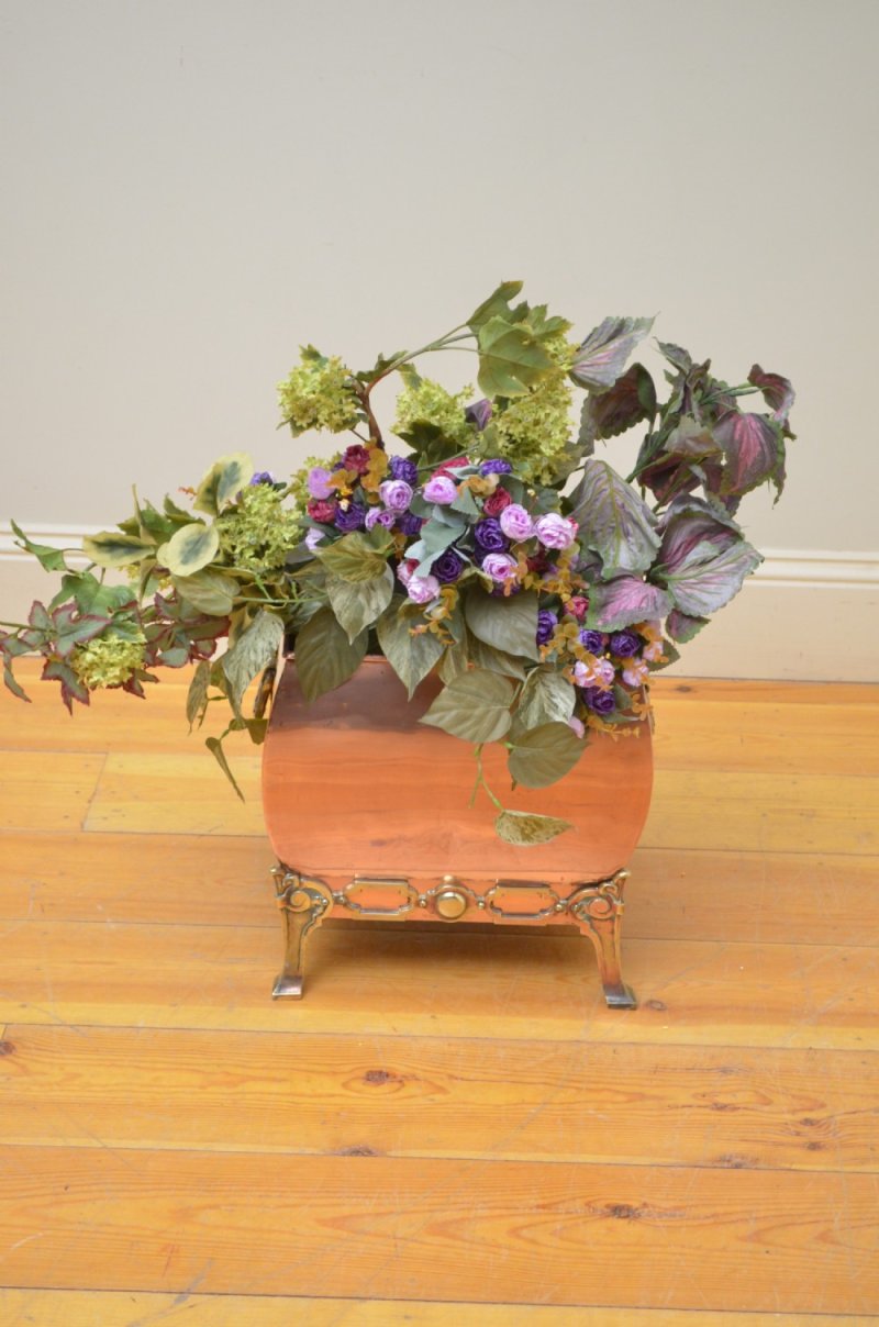 Edwardian Brass Coal Bucket Or Planter - Image 7